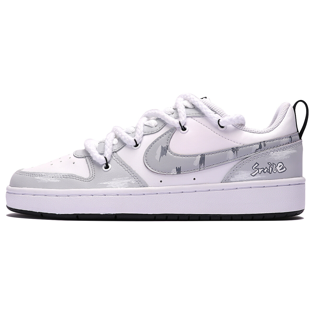 

Кроссовки для скейтборда Court Borough женские, низкие, серый/белый Nike