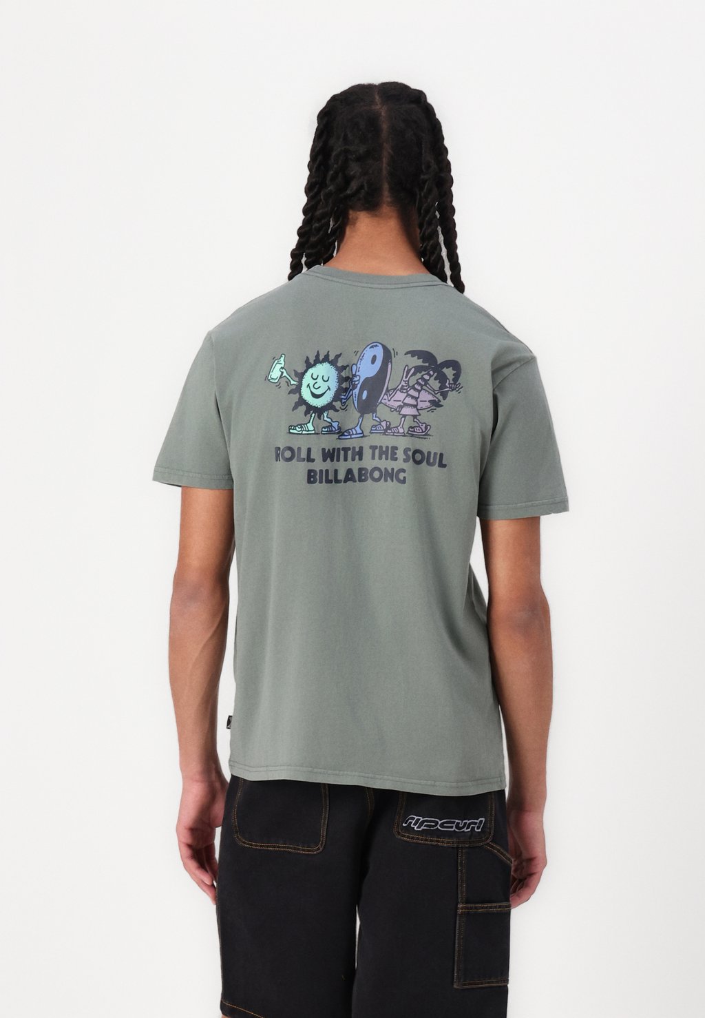 

Футболка с принтом ROLL PREMIUM UNISEX Billabong, черный