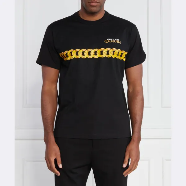 

Футболка стандартного кроя Versace, черный