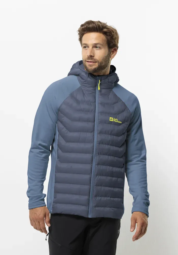 

Стеганая куртка Jack Wolfskin "ROUTEBURN PRO HYBRID M", с капюшоном, цвет Evening-Sky