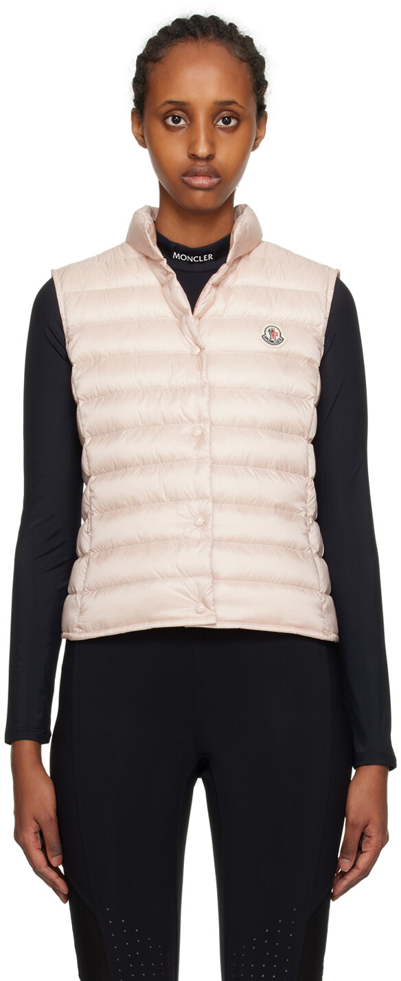 

Розовый пуховик Moncler Liane
