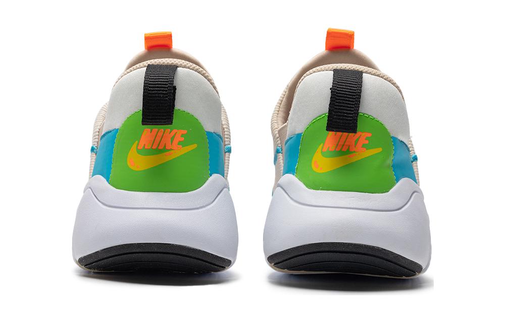 Nike Flex Plus Дышащие Амортизирующие Низкие Повседневные Кроссовки Бежево-Голубые Детские, Экрю — фото 4