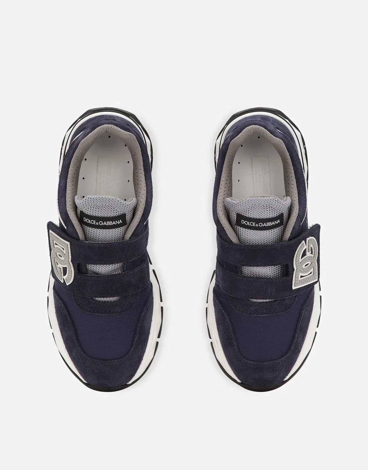 Кроссовки DG Running из сетки и спилка Dolce & Gabbana, синий — фото 4