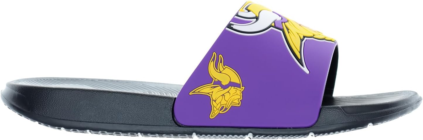 Мужские сланцы FOCO с крупным логотипом NFL, Minnesota Vikings — фото 2
