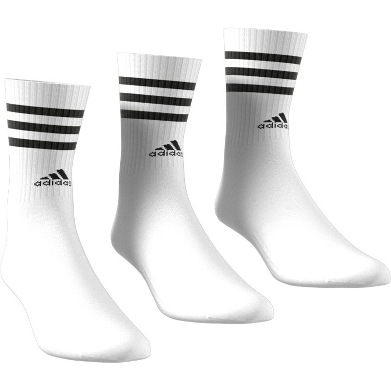 Мягкие носки с тремя полосками, 3 пары Adidas, мультиколор — фото 4