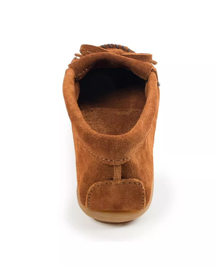 Женские мокасины Kilty с жесткой подошвой Minnetonka, коричневый — фото 4