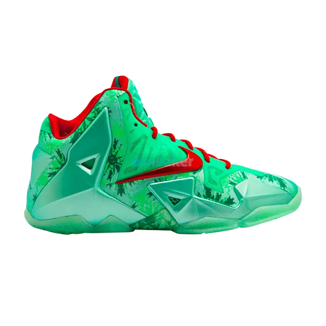 

Кроссовки Nike LeBron 11 GS 'Christmas', бирюзовый