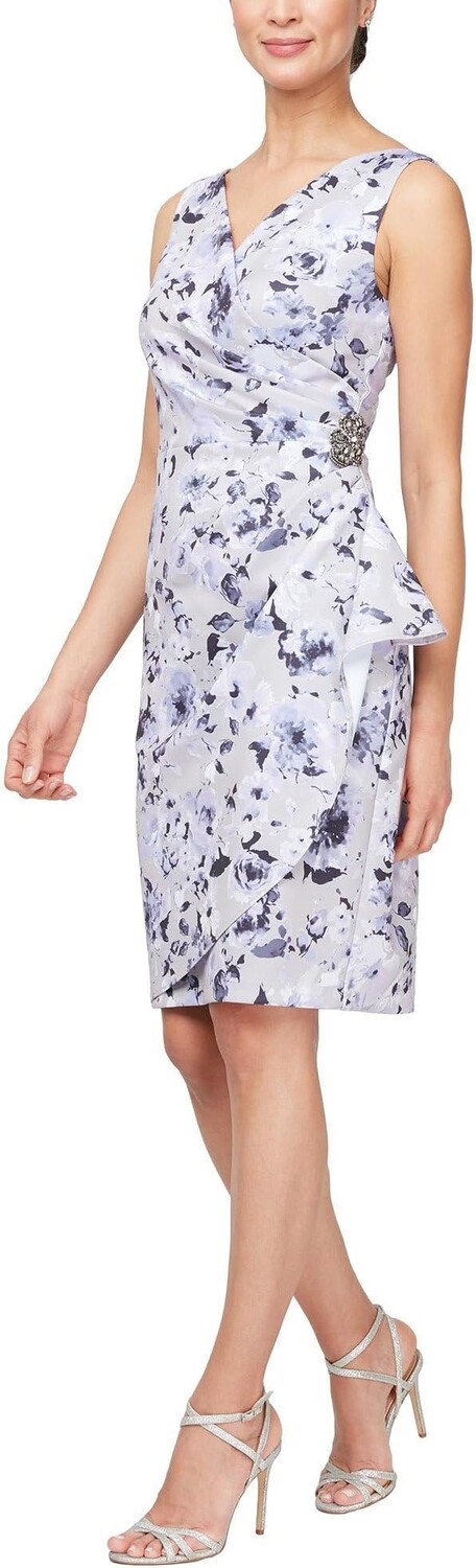 

Платье Alex Evenings Sleeveless Printed Dress, цвет Silver Multi