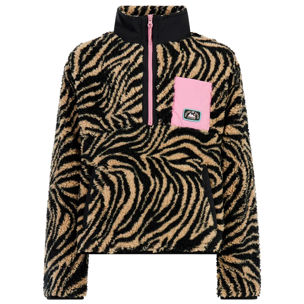 

Флис Protest Denica half zip, коричневый