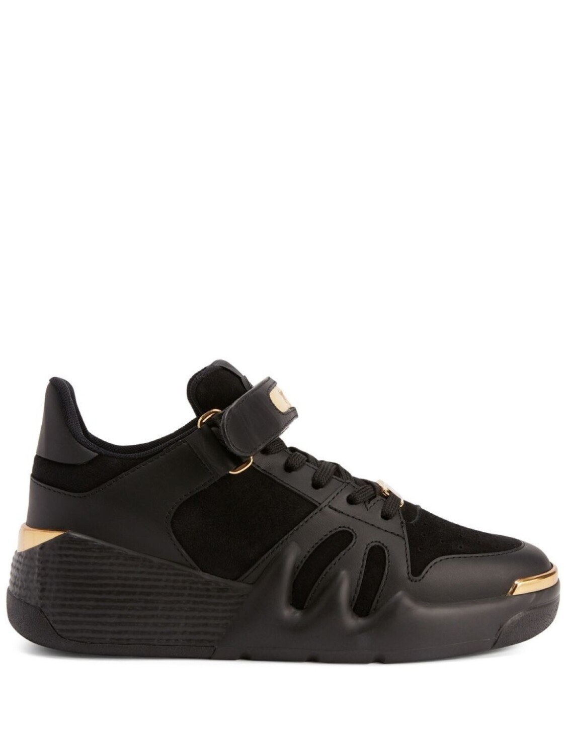 Кроссовки Giuseppe Zanotti Talon Logo, черный/золотой