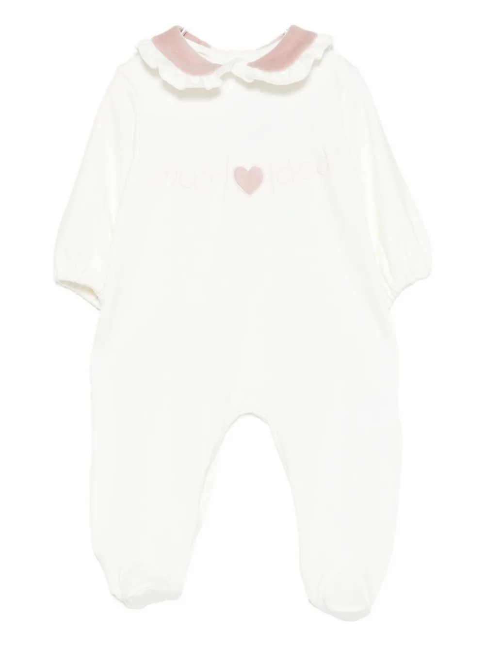 

Комбинезон с оборчатым воротником La Stupenderia, белый