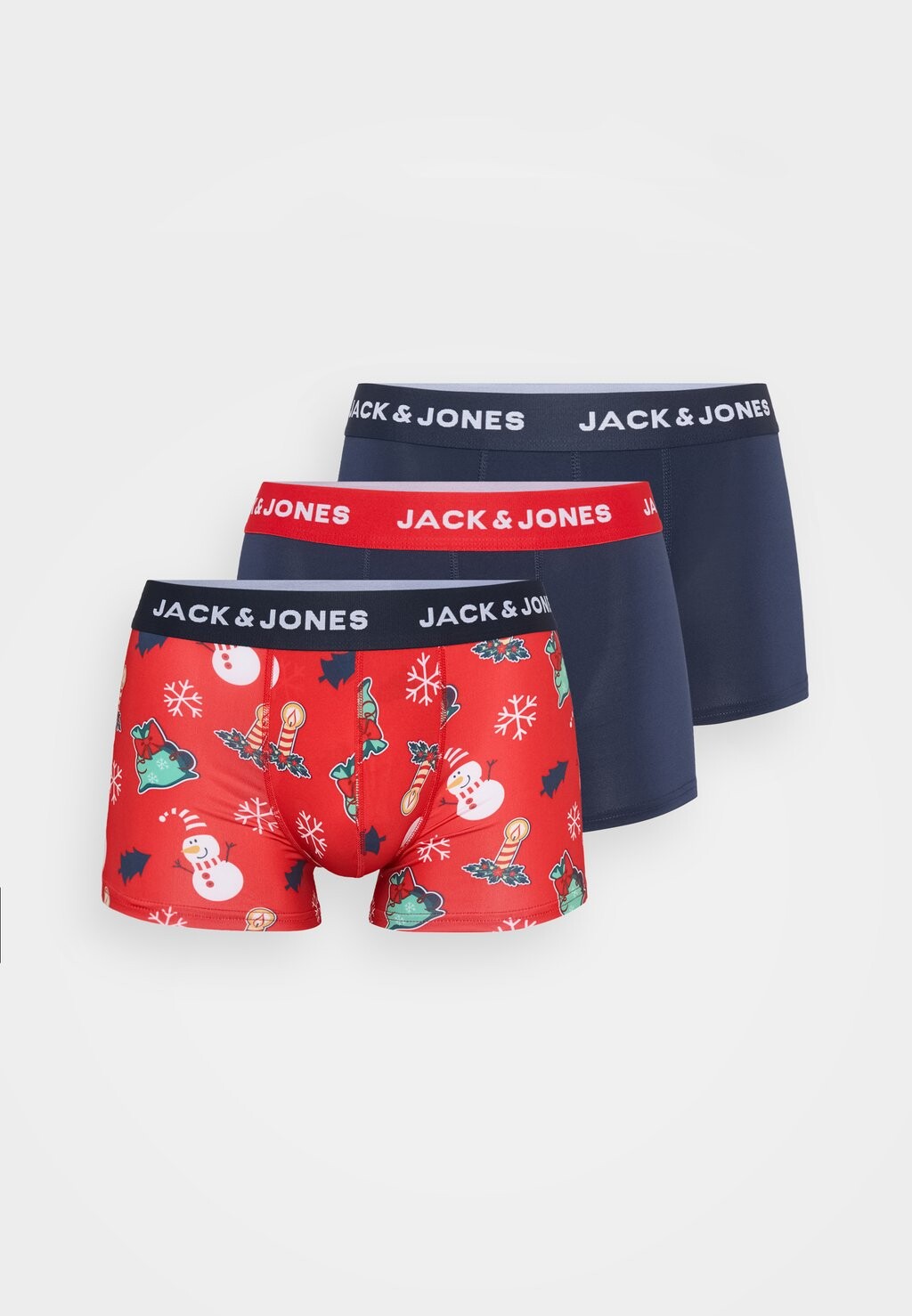 

Трусы JACSNOW TRUNKS 3 PACK Jack & Jones, красный