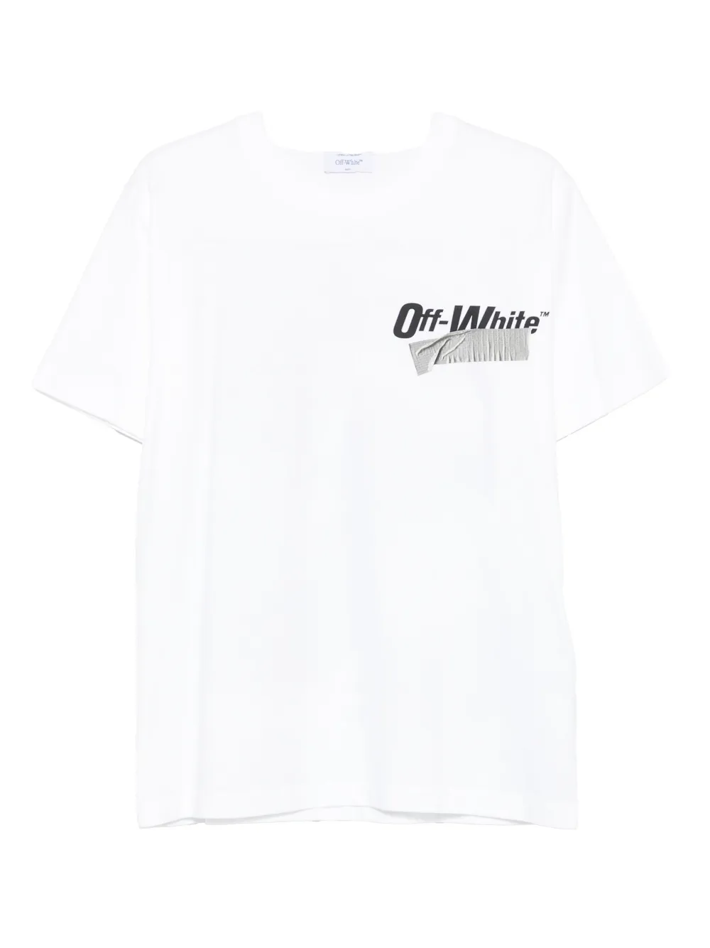 

Поло с отделкой лентой OFF-WHITE, белый