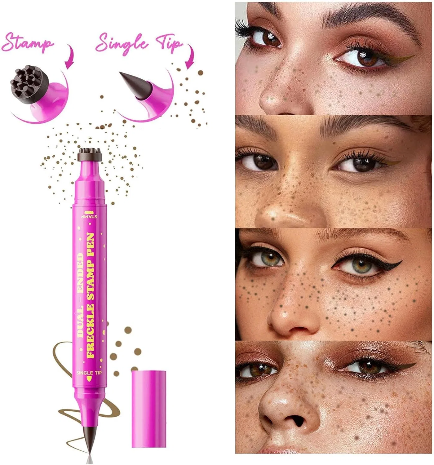 Тональное средство Freckle Stamp Makeup Dot Pen, 2,8 мл, F01 beige brown — фото 2