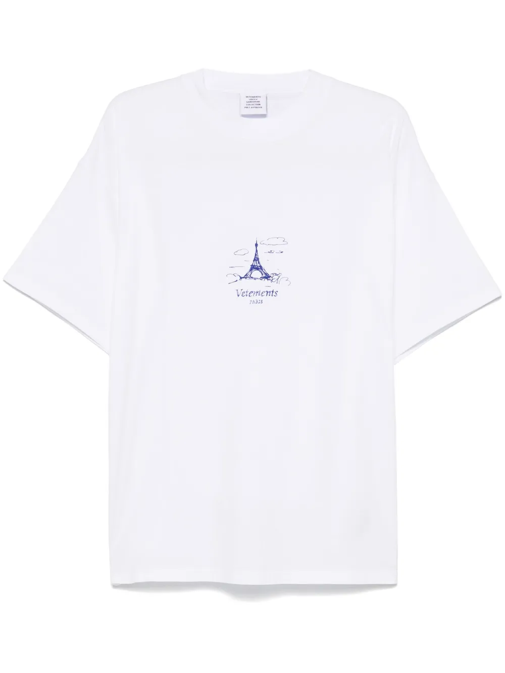 

Футболка Eiffel Tower VETEMENTS, белый