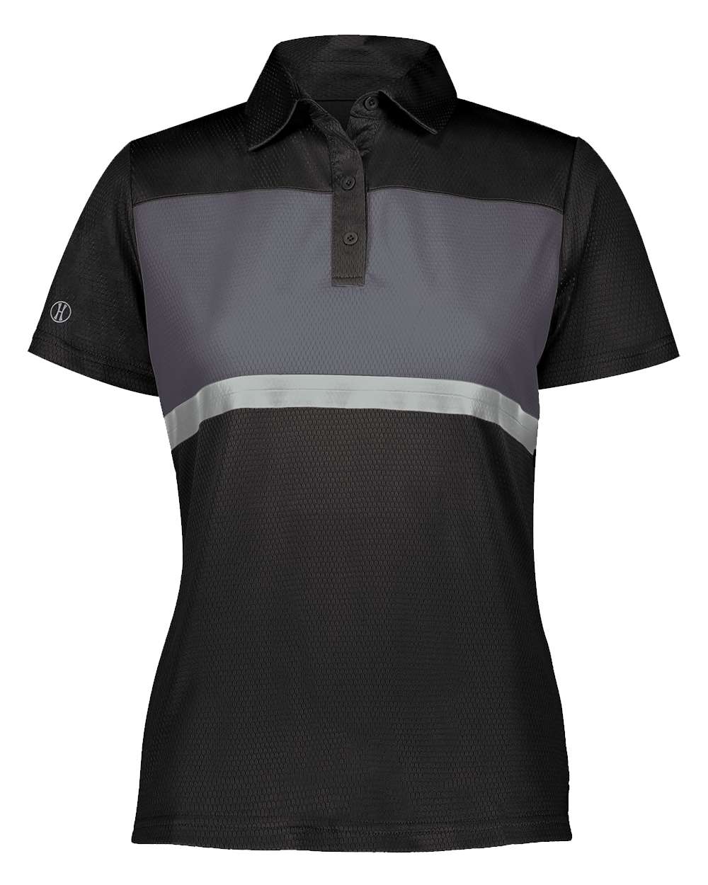 

Женская рубашка-поло Prism Bold Holloway, цвет black/ carbon