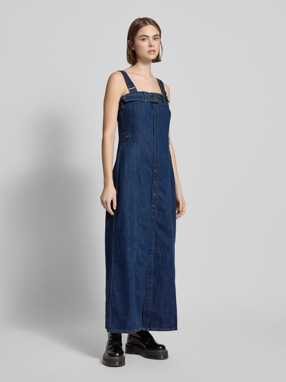 

Джинсовое платье с планкой на пуговицах G-Star Raw