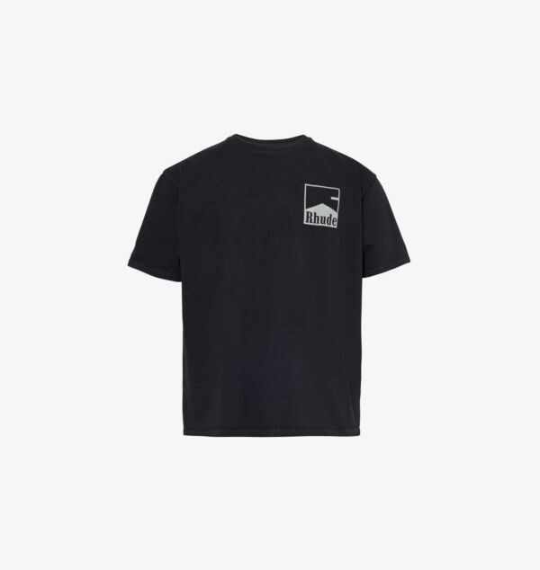

Футболка из хлопкового джерси с фирменным принтом «шеврон» Rhude, черный