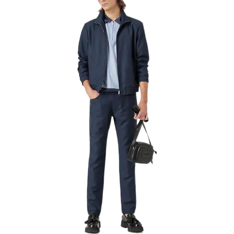 EMPORIO ARMANI Куртка мужская темно-синяя, Navy Blue — фото 4