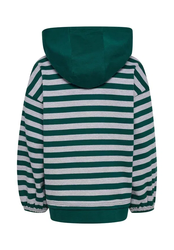 Толстовка Hummel Hmljr conelly boxy contrast hoodie, лесной биом — фото 2