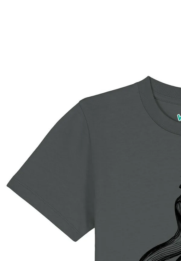 Футболка с принтом rex auf fahrrad Watapparel, Anthracite — фото 4