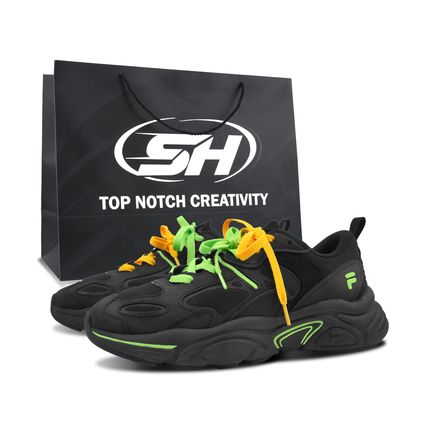 

FILA Mars 2 Willow Yellow Sunshine, Специальная сумка для покупок из искусственной кожи, сетка