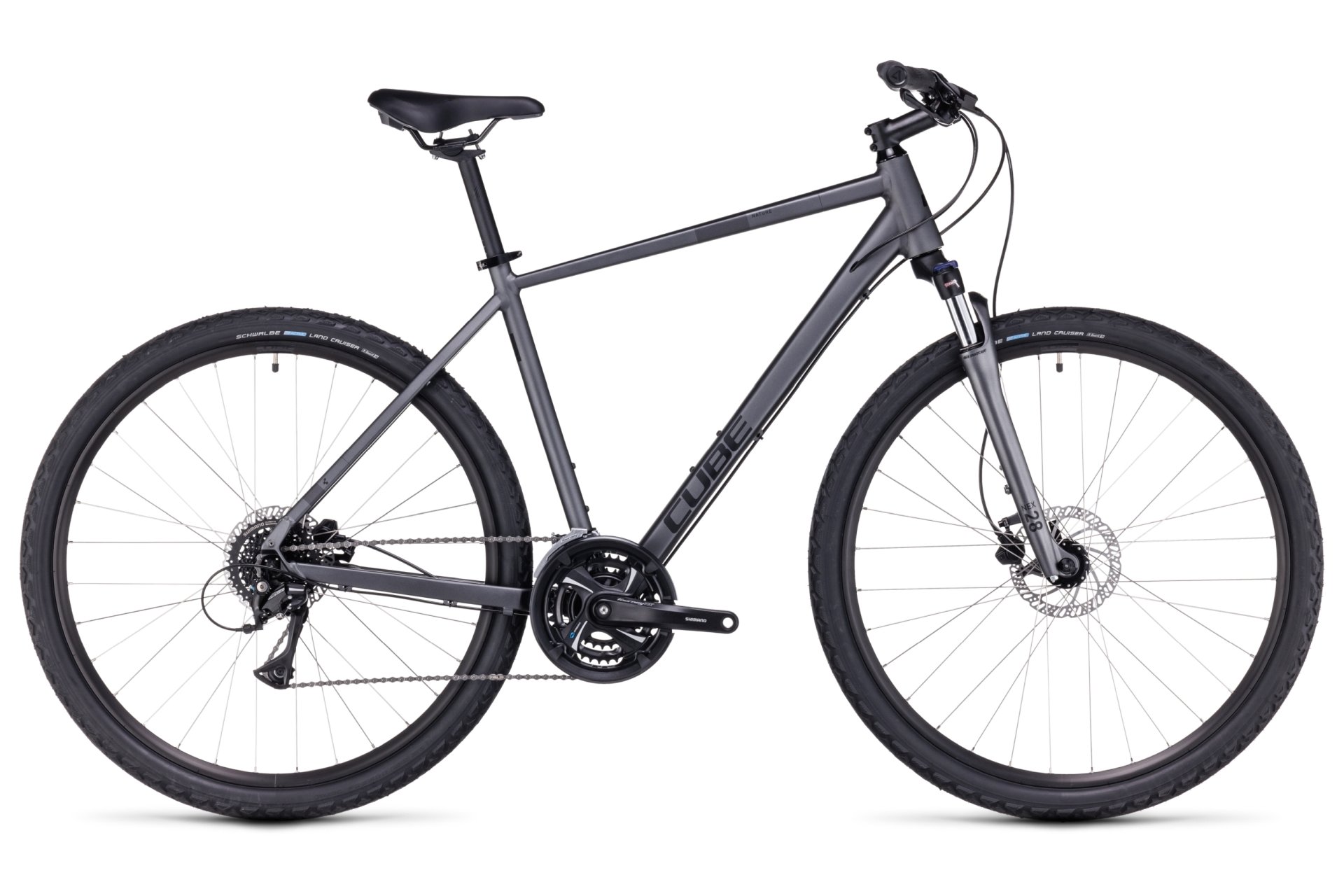 

Кроссовый велосипед Cube Nature - 28 дюймов - Diamant - 2024, цвет Grau|graphite´n´black