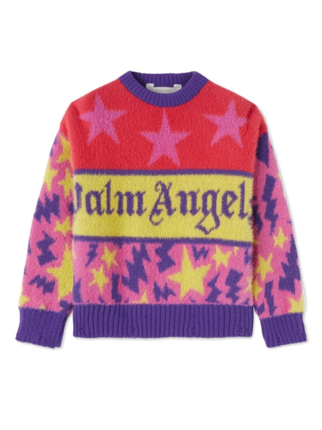 

Palm Angels Kids джемпер с принтом, розовый