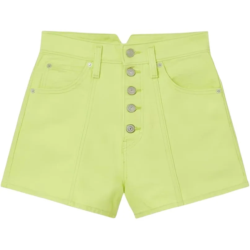 Levis Шорты Casual Women's Neon Green Moderate