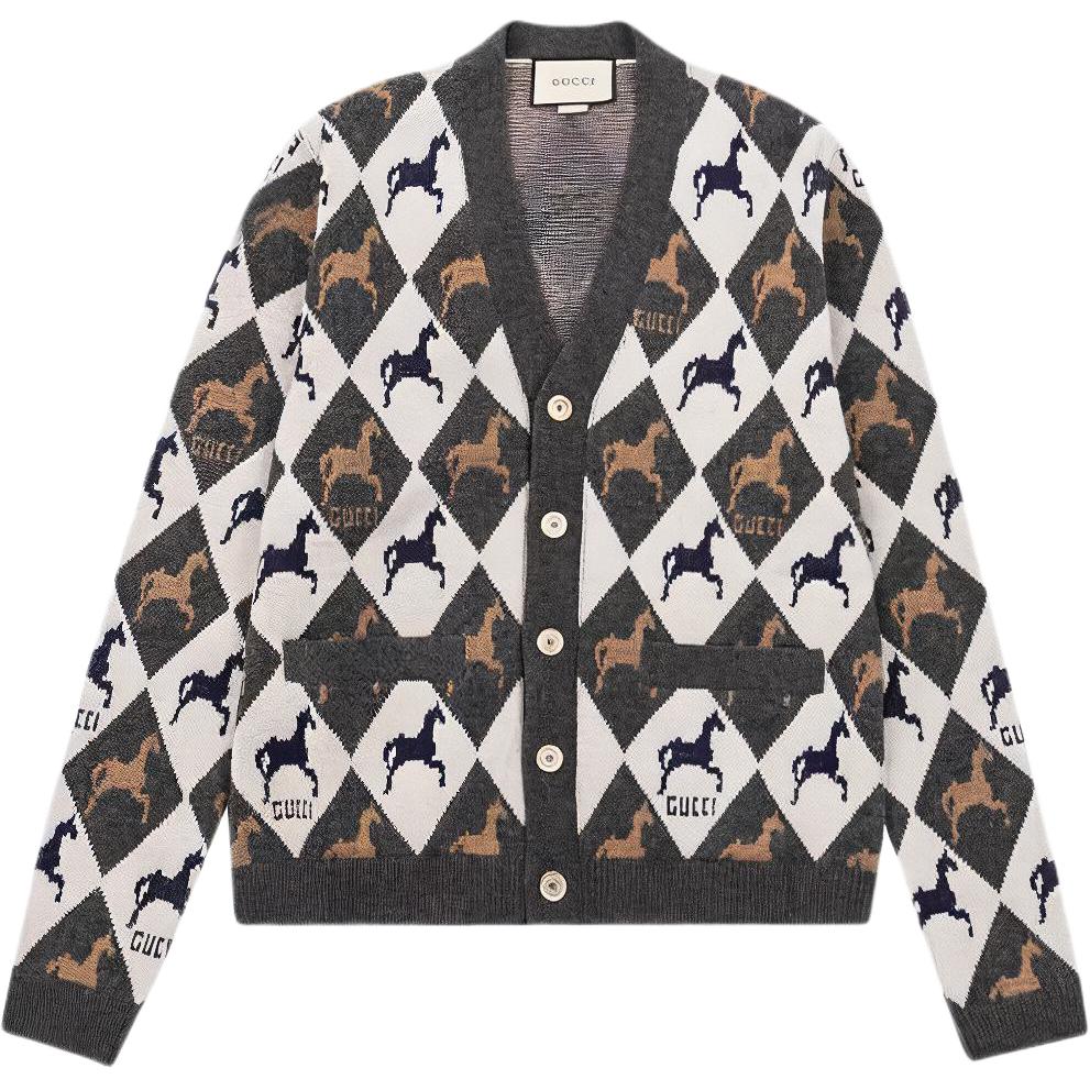 

GUCCI Свитер FW19 Knitwear Men's Black Gray