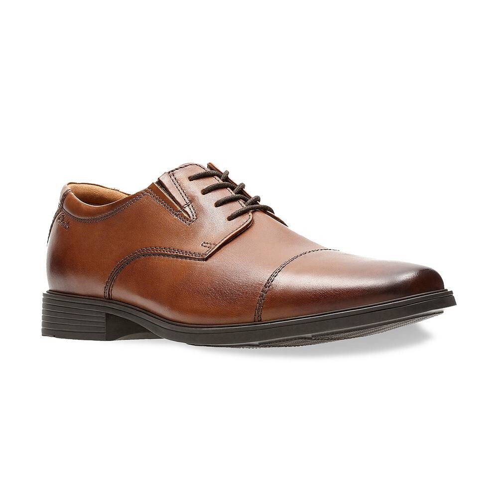 

Мужские модельные туфли Clarks Tilden Cap, цвет Dark Tan Leather