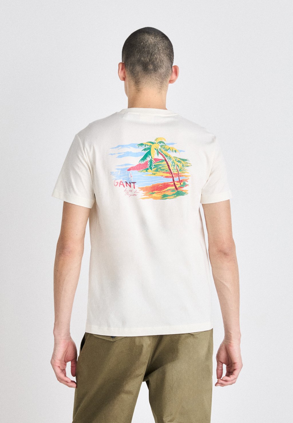 

Футболка с принтом PLACED GRAPHIC GANT, слоновая кость