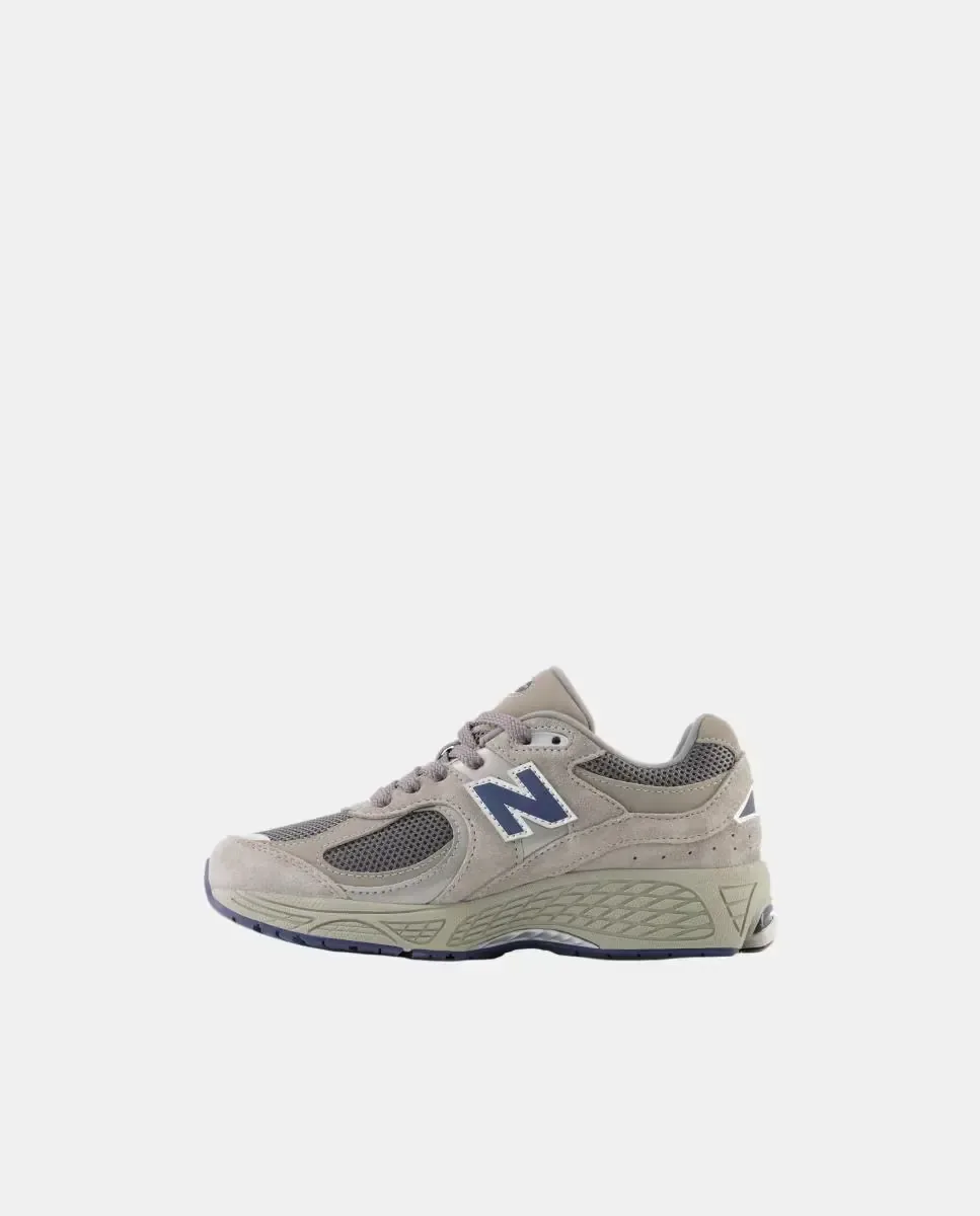 Детская повседневная обувь 2002 с шнурками New Balance, серый — фото 2