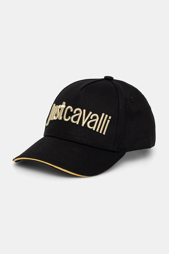 

Хлопковая кепка с козырьком Just Cavalli, черный