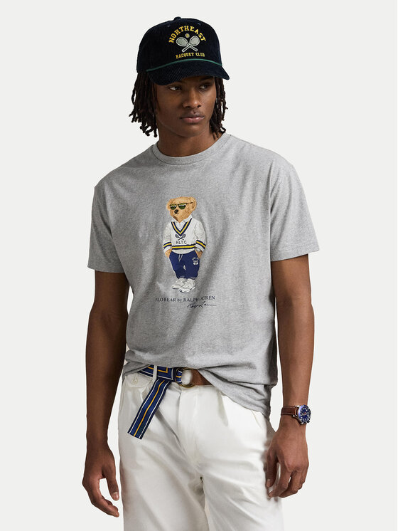 

Облегающая футболка 710973137002 Polo Ralph Lauren, серый