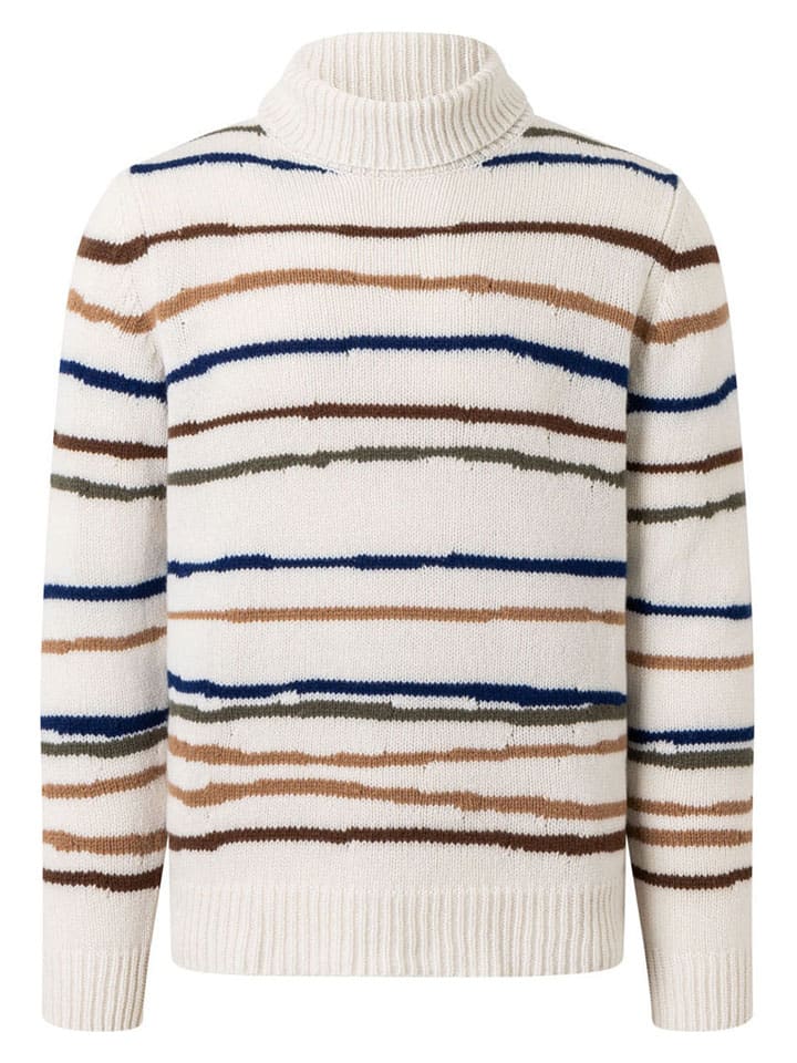 

Maerz Muenchen Белый шерстяной свитер с высоким воротником