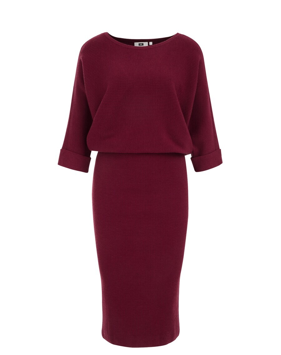 

Платье WE Fashion Knitted dress, темно-красный