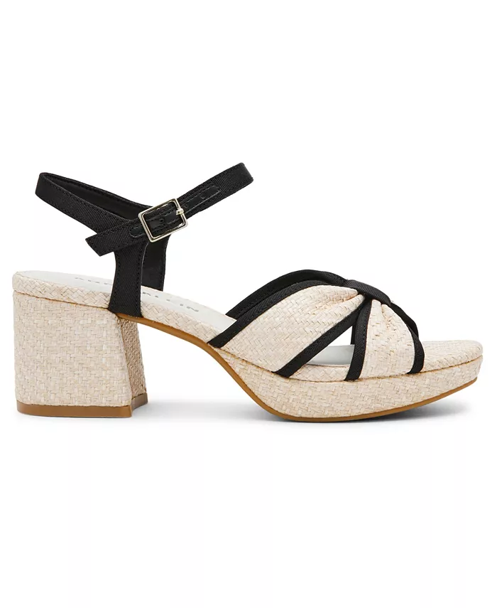 Женские платформенные босоножки Pileni на квадратном каблуке Anne Klein, мультиколор — фото 2