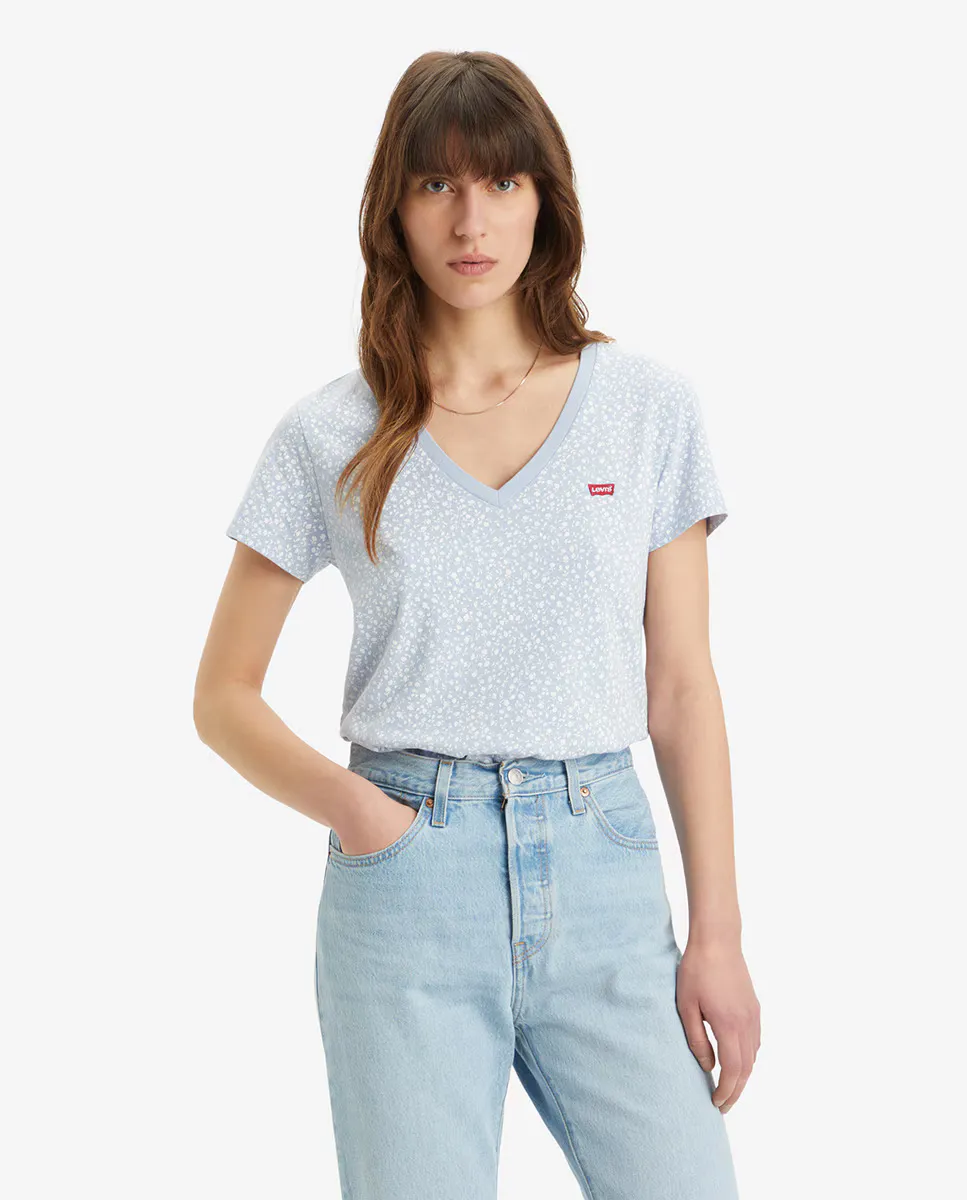 

Женская футболка с короткими рукавами Levi's, синий