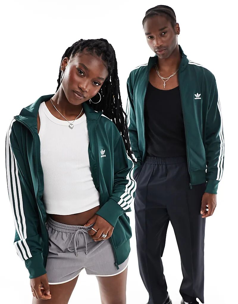 Спортивная куртка Firebird с воротником-стойкой зеленого цвета adidas Originals — фото 4