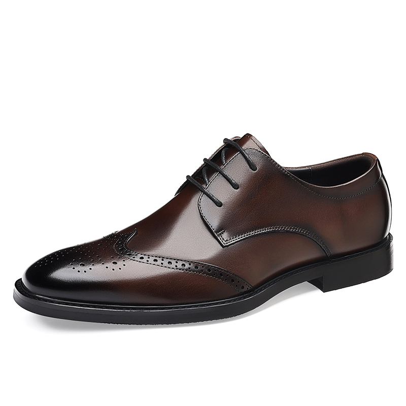 

POPULAR ROUSE PR Коричневые мужские туфли, цвет Brown