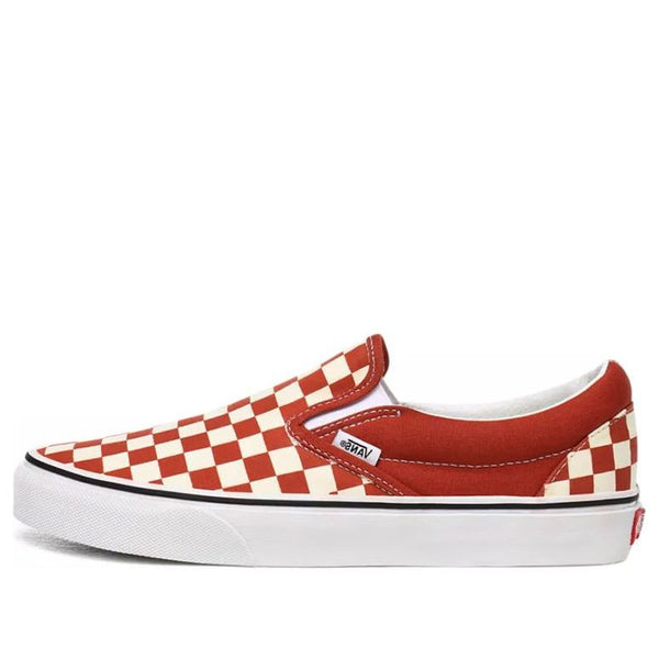 

Кроссовки classic slip-on 'checkerboard picante' Vans, белый