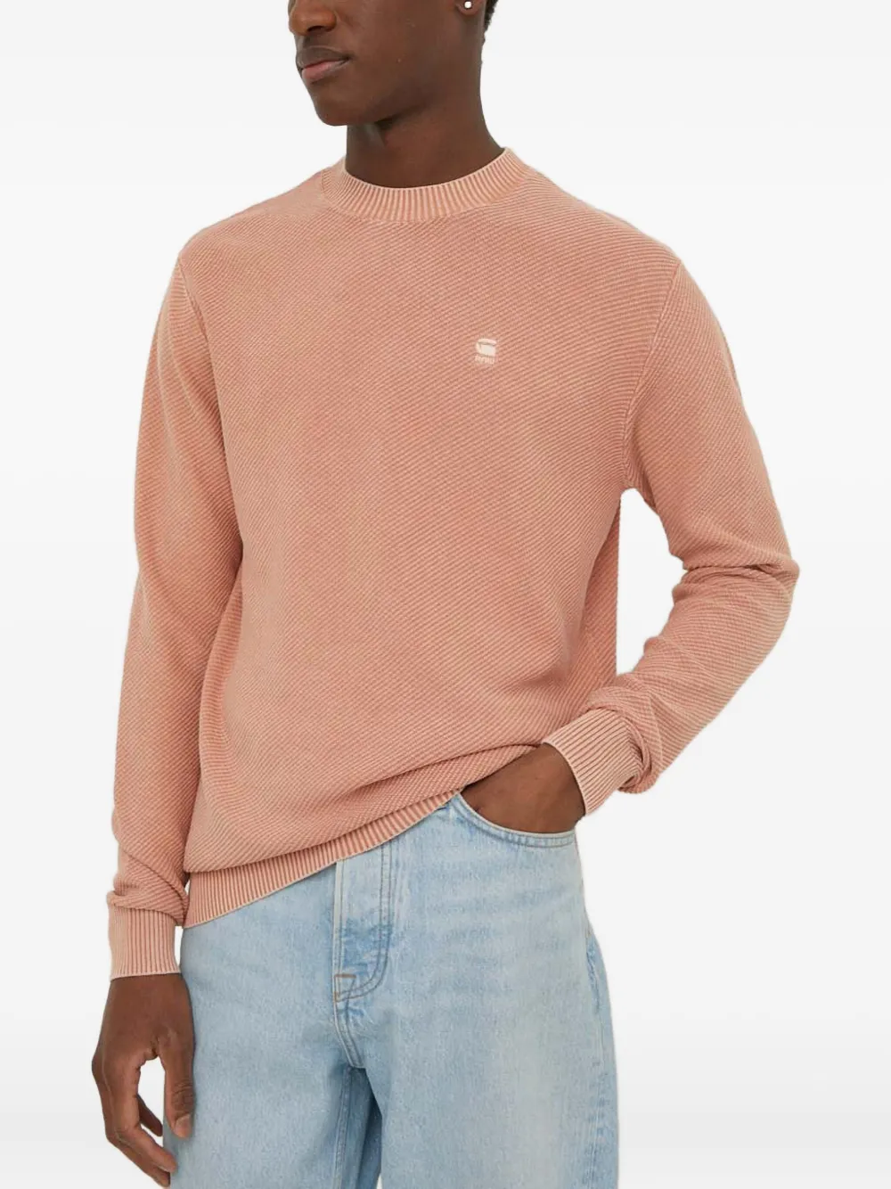 

Свитер с логотипом G-Star Raw, розовый