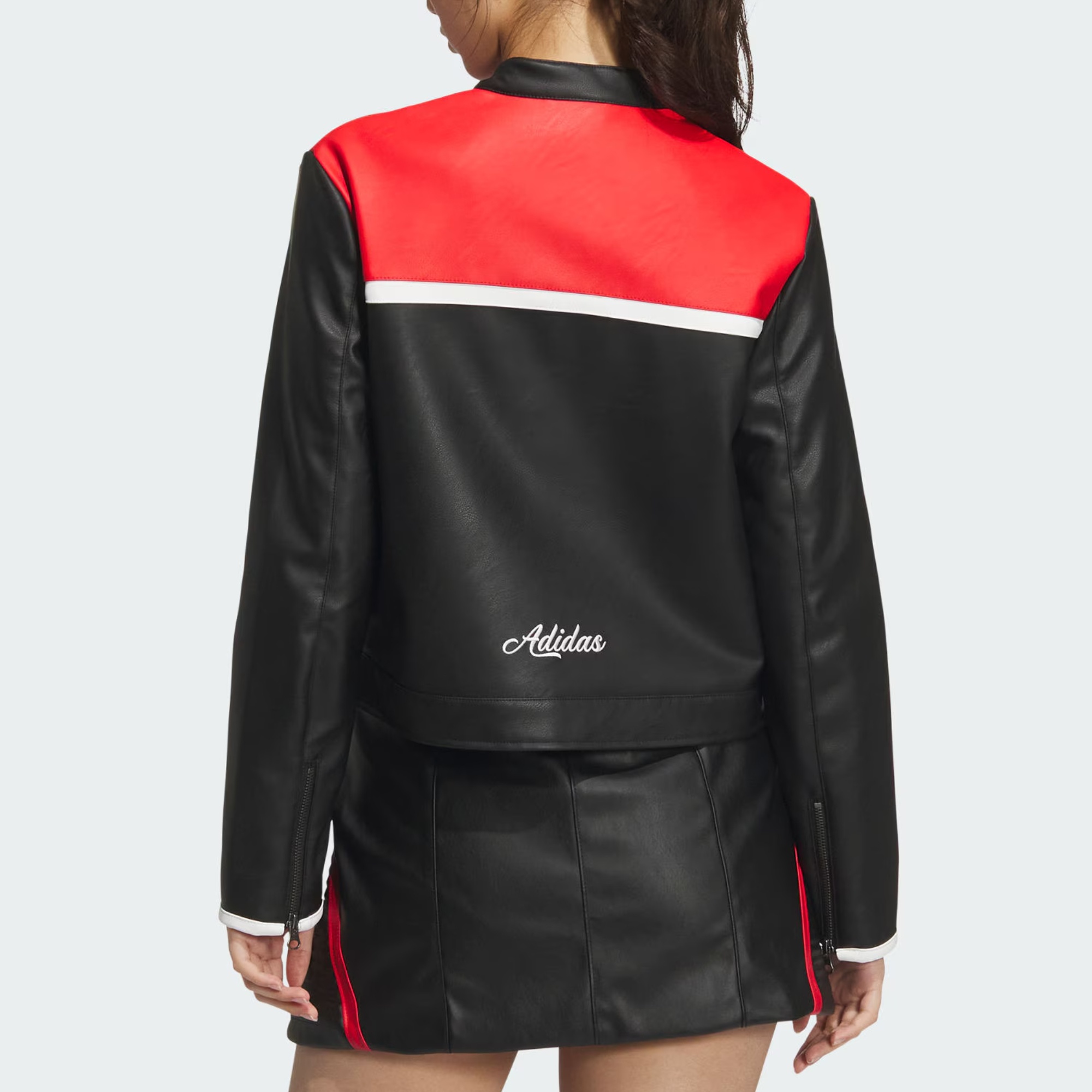 Adidas Originals Женская куртка черная светло-алая, Black/Light Scarlet — фото 4