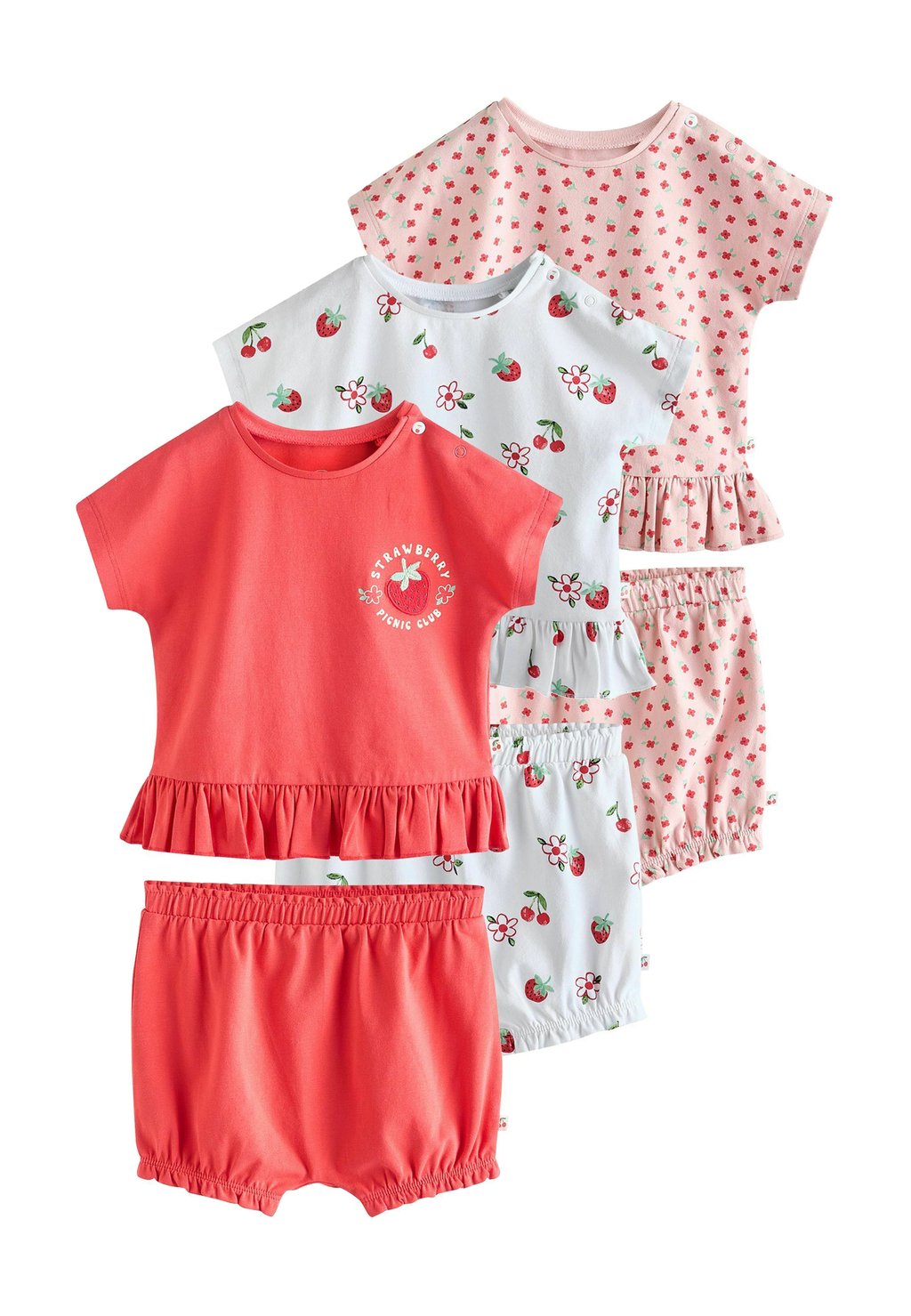 

Шорты REGULAR FIT FRILL SET 6 PIECE Next, красный