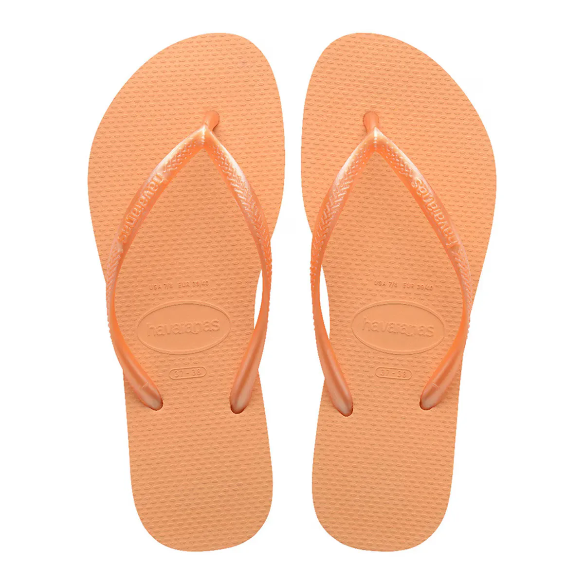 

Женские шлепанцы Hav. Тонкий персик 412 Havaianas, персиковый