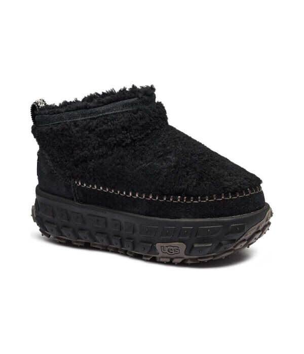 Ботинки женские UGG на толстой подошве, черный