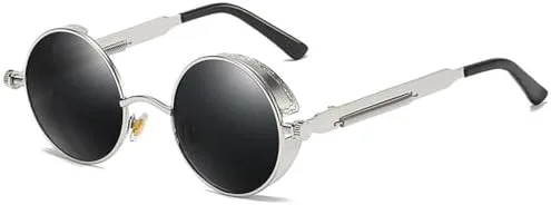 

Солнцезащитные очки с винтовой поляризацией для женщин, в стиле стимпанк и готика, солнцезащитные очки для мужчин с защитой от УФ-излучения UV400 MTZJH, C3