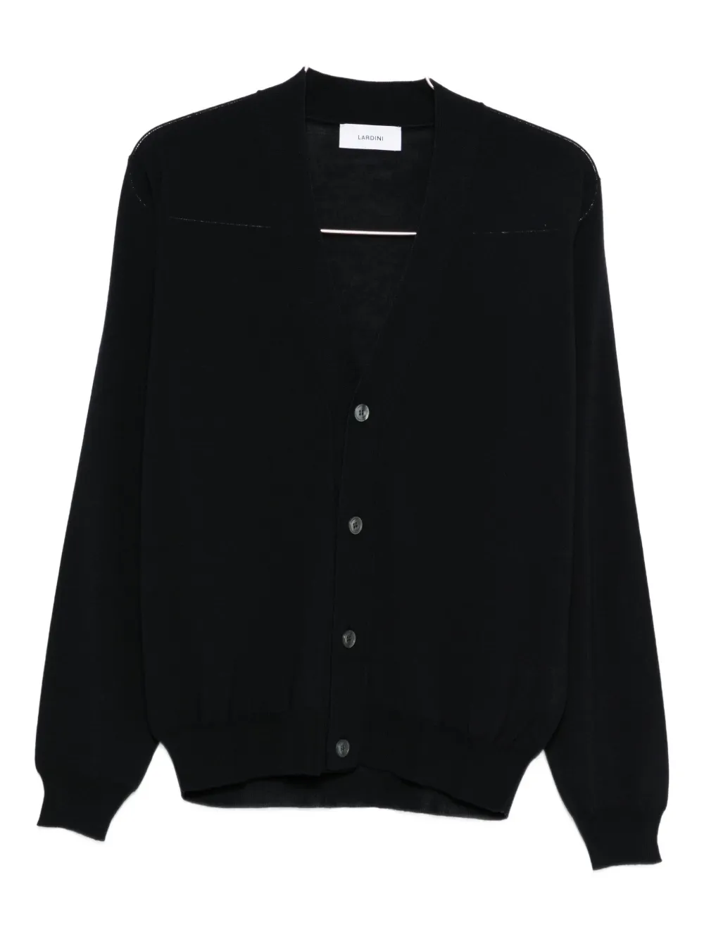 

Шерстяной кардиган с V-образным вырезом Lardini, синий