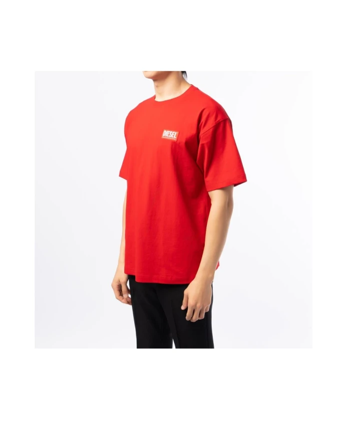 Мужская футболка t-nlabel-l1, 100% хлопок. Diesel, красный — фото 2